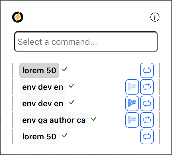 execution history screenshot